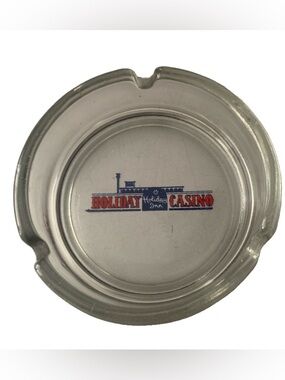 Vintage Ashtray Holiday Casino Holiday Inn 3 Position Glass